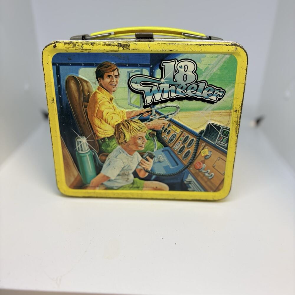 1978 Aladdin 18 Wheeler Metal Lunchbox Breaker 19 Vintage